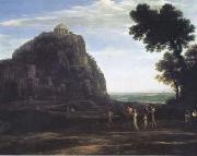 Claude Lorrain View of Delphi with a Procession (mk17) painting
